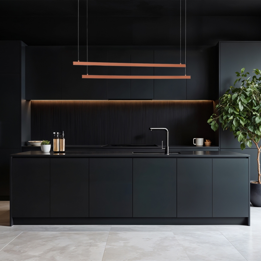 Argon 8837 - LED-Hängeleuchte MIAMI LED/74W/230V 3000K braun