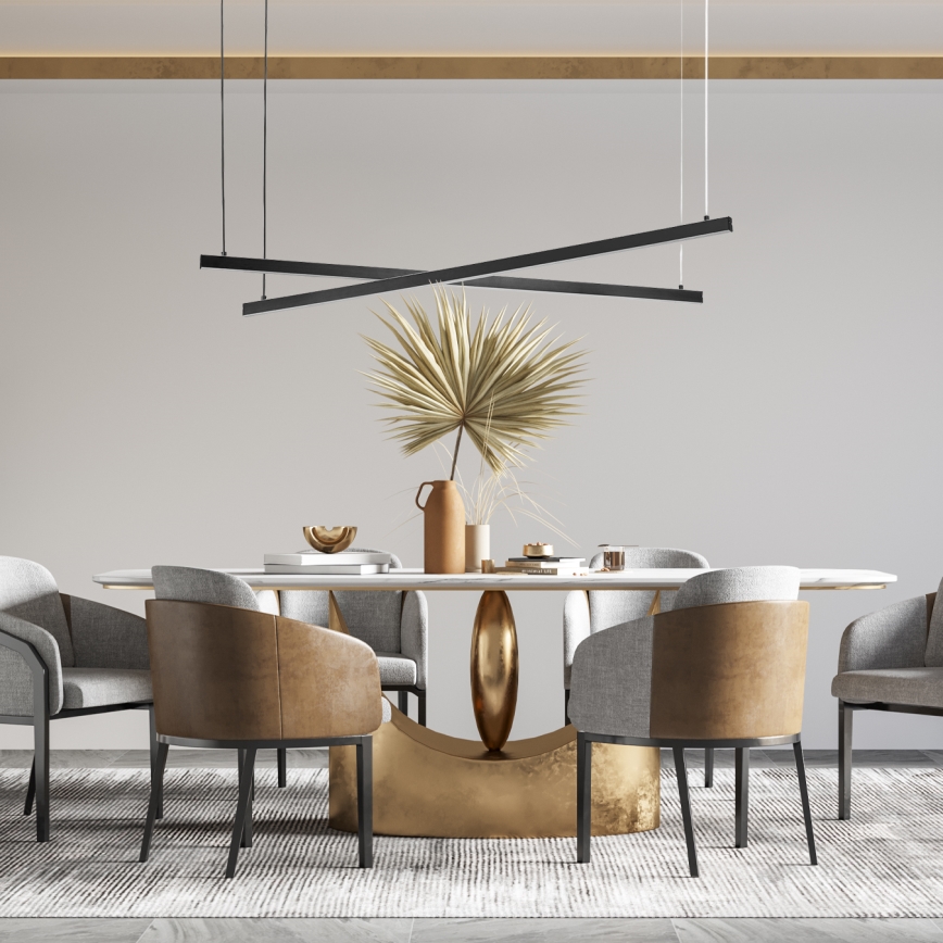 Argon 8838 - LED-Hängeleuchte MIAMI LED/74W/230V 3000K schwarz