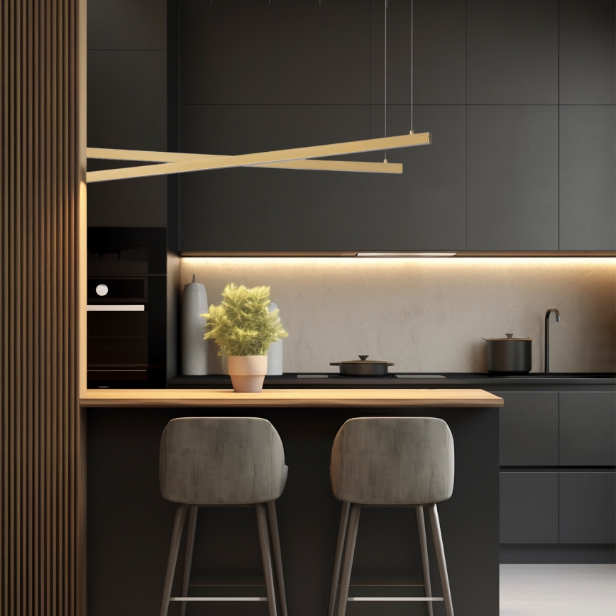 Argon 8839 - LED-Hängeleuchte MIAMI LED/74W/230V 3000K golden
