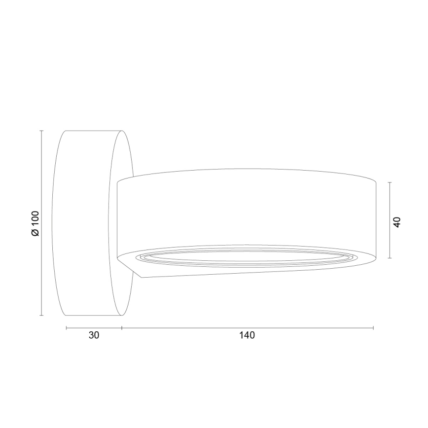 Argon 8902 - Wandleuchte LOTUS 1xGX53/12W/230V, Terrakotta