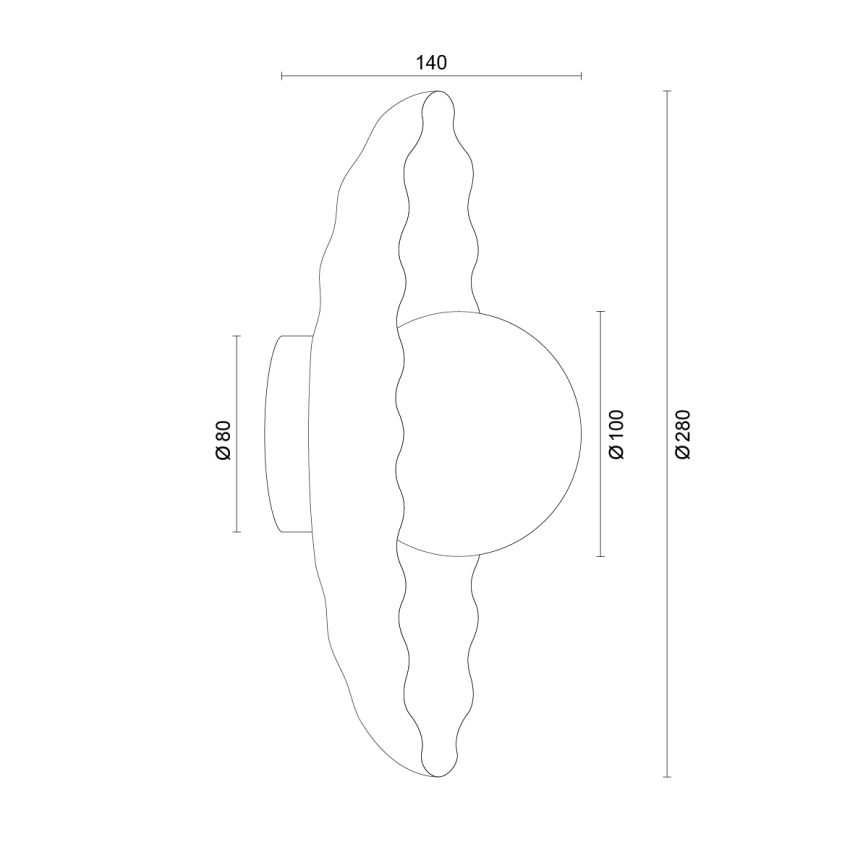 Argon 8934 - Wandleuchte BOLL 1xG9/6W/230V weiß