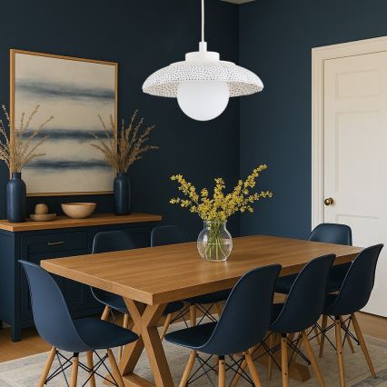 Argon 8947 - Pendelleuchte BOLL an Kabel 1xG9/6W/230V weiß