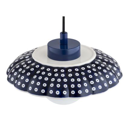 Argon 8948 - Pendelleuchte BOLL mit Kabelaufhängung 1xG9/6W/230V blau