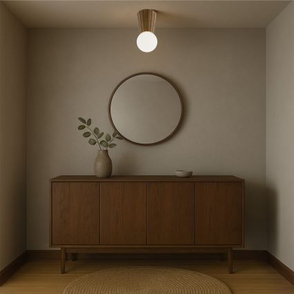 Argon 8974 - Badezimmer-Deckenleuchte VOLANTE 1xG9/6W/230V IP44 Ø 12 cm braun