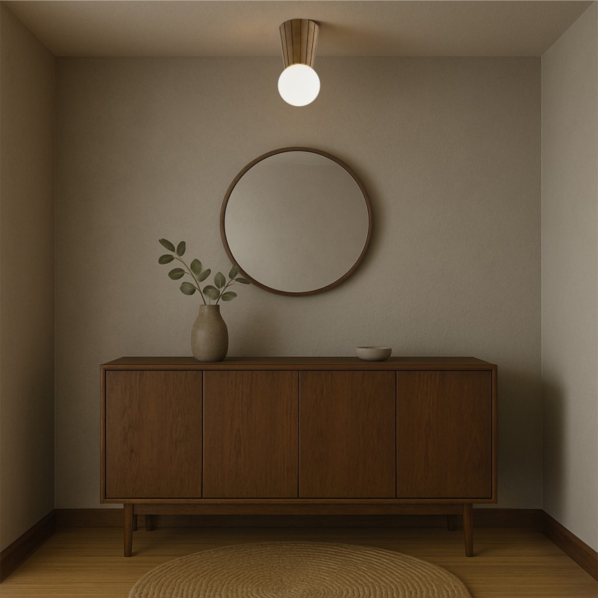 Argon 8974 - Badezimmer-Deckenleuchte VOLANTE 1xG9/6W/230V IP44 Ø 12 cm braun