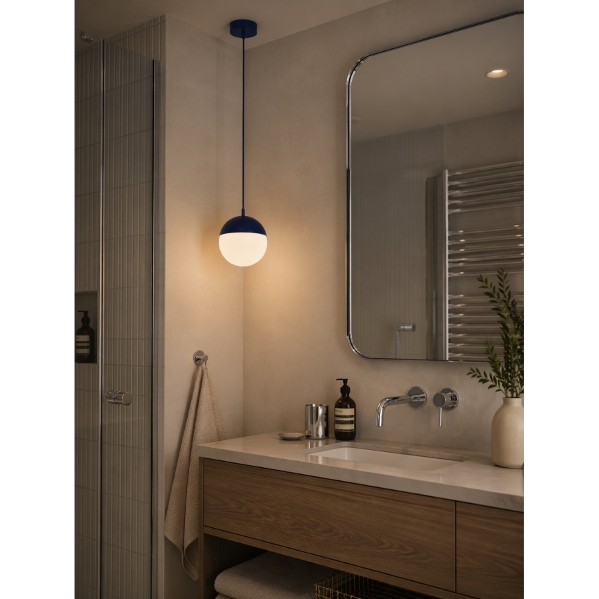 Argon 9000 - Außen-Pendelleuchte an Kabel LIV 1xE27/15W/230V IP44 blau