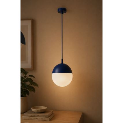 Argon 9000 - Außen-Pendelleuchte an Kabel LIV 1xE27/15W/230V IP44 blau