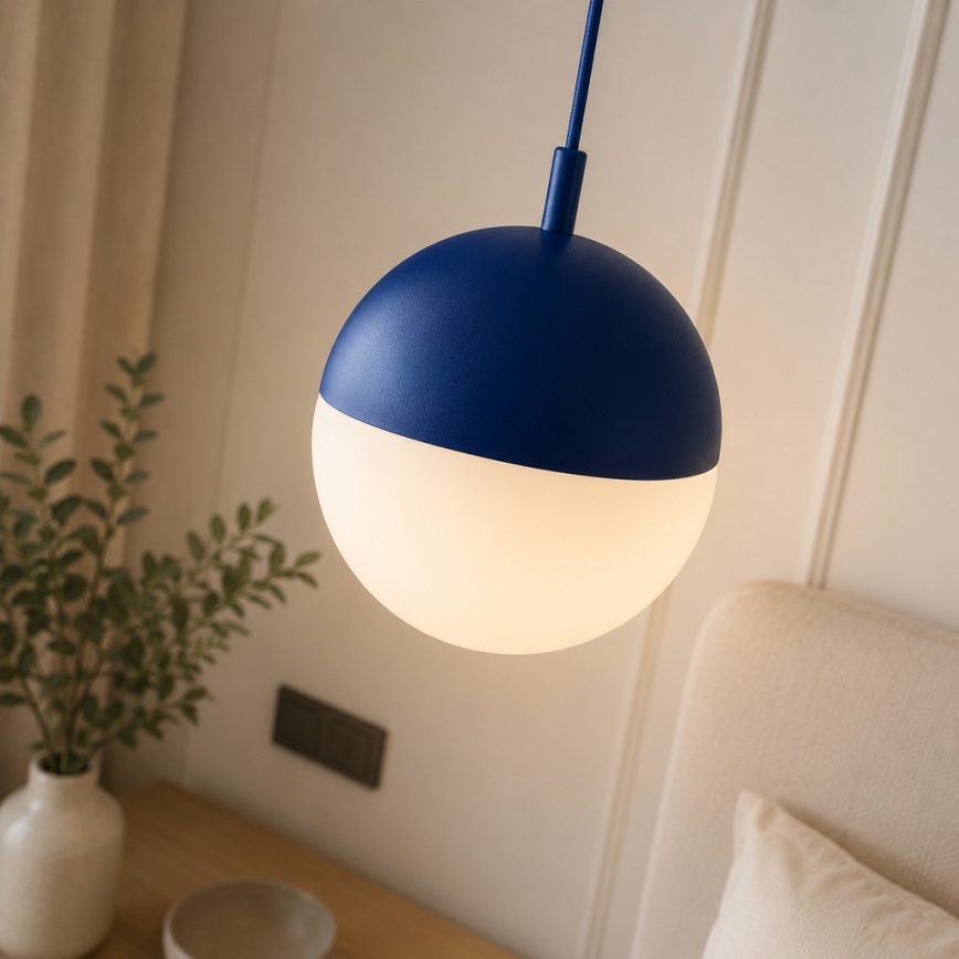 Argon 9000 - Außen-Pendelleuchte an Kabel LIV 1xE27/15W/230V IP44 blau