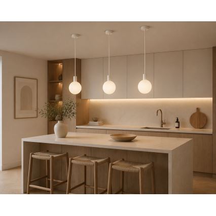 Argon 9004 - Außen-Pendelleuchte ORE an Kabel 1xG9/6W/230V IP44 weiß