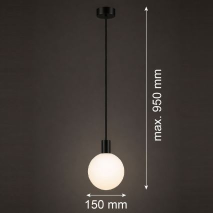 Argon 9005 - Außen-Pendelleuchte an Kabel ORE 1xG9/6W/230V IP44 schwarz