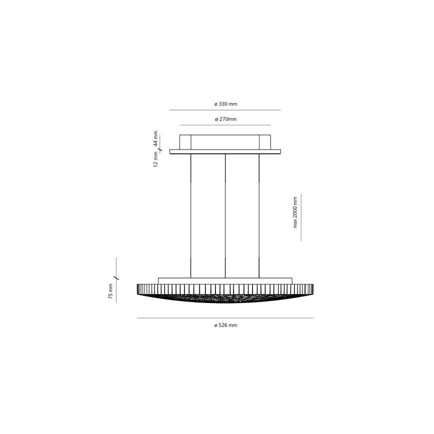 Artemide 0213010APP - Dimmbare LED-Hängeleuchte CALIPSO LED/50W/230V 3000K