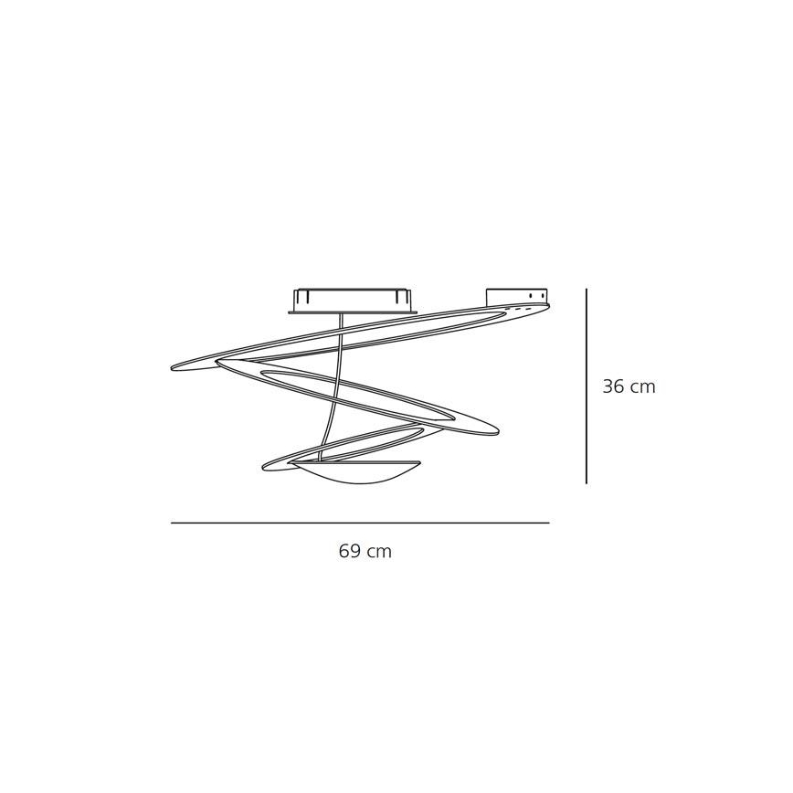 Artemide 1247010A - Závěsné stropní svítidlo PIRCE MINI SOFFITTO