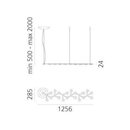 Artemide 1578050APP - Dimmbare LED-Hängeleuchte NET LED/45W/230V 3000K