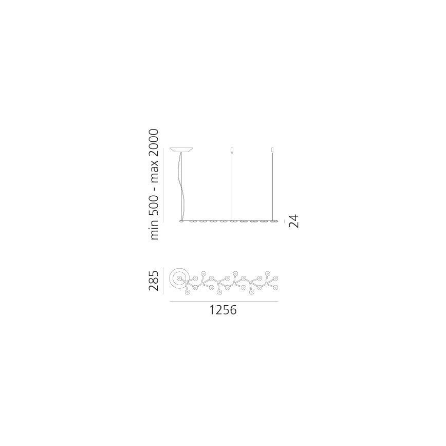 Artemide 1578050APP - Dimmbare LED-Hängeleuchte NET LED/45W/230V 3000K