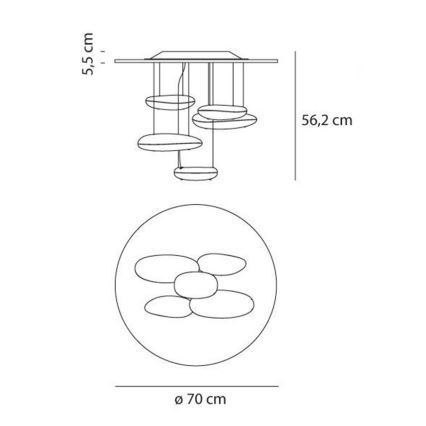 Artemide AR 1478010A - Deckenleuchte MERCURY 1xR7s/160W/230V