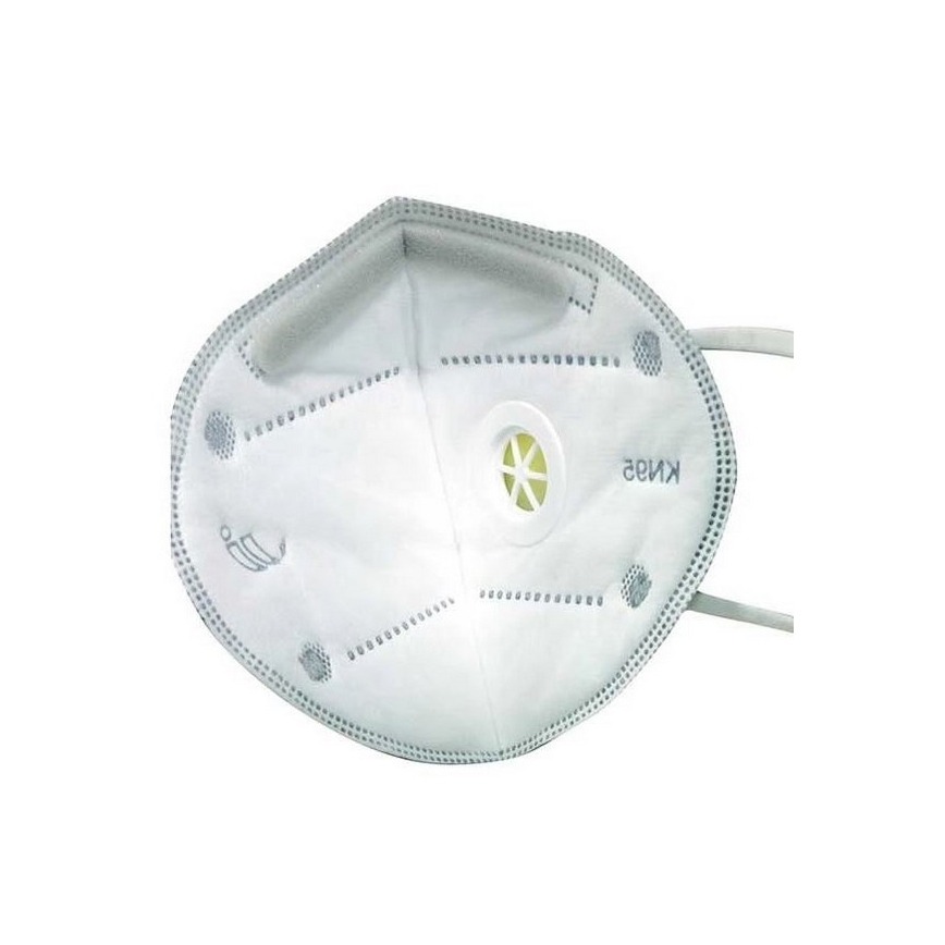 Atemschutzmaske 5 Schichten mit Ausatemventil Klasse KN95 (FFP2), Kohlefaser