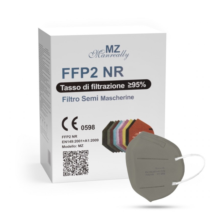 Atemschutzmaske FFP2 NR CE 0598 grau 1St.
