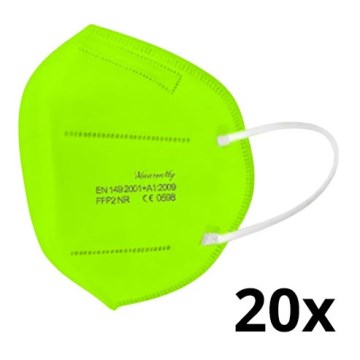 Atemschutzmaske FFP2 NR CE 0598 limettengrün 20 Stk.