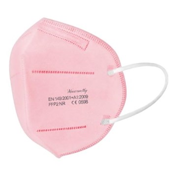Atemschutzmaske FFP2 NR CE 0598 rosa 1St.