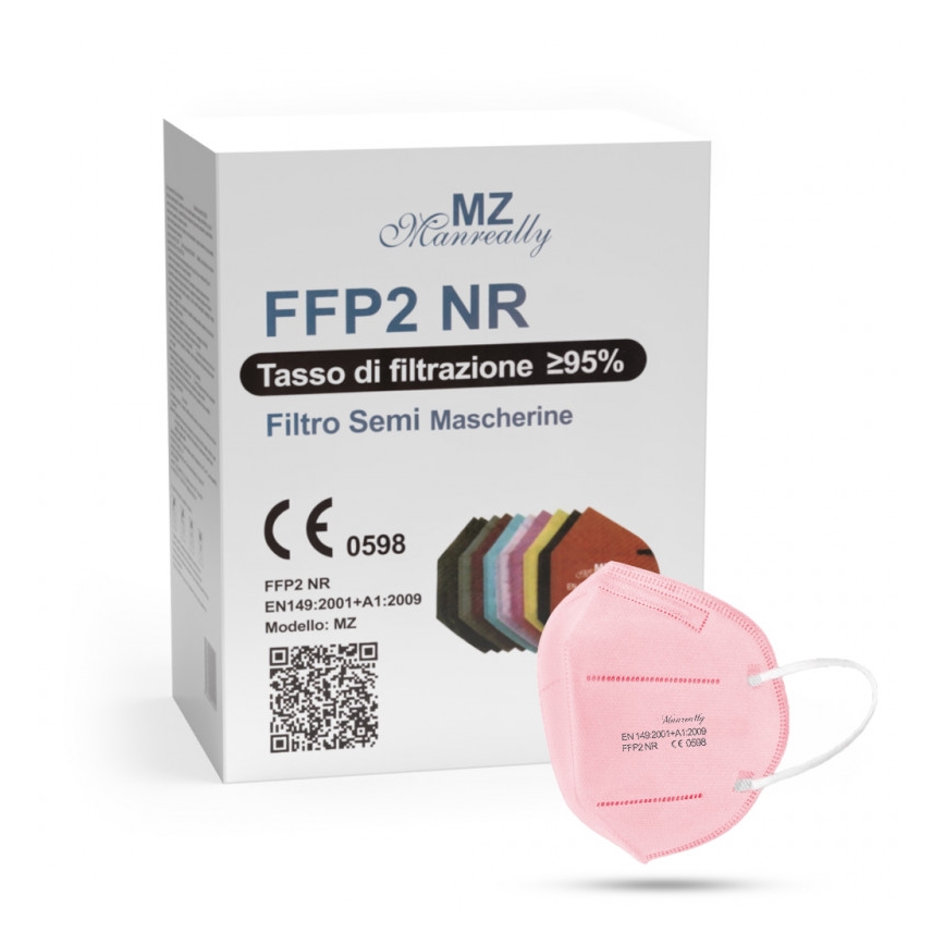 Atemschutzmaske FFP2 NR CE 0598 rosa 1St.