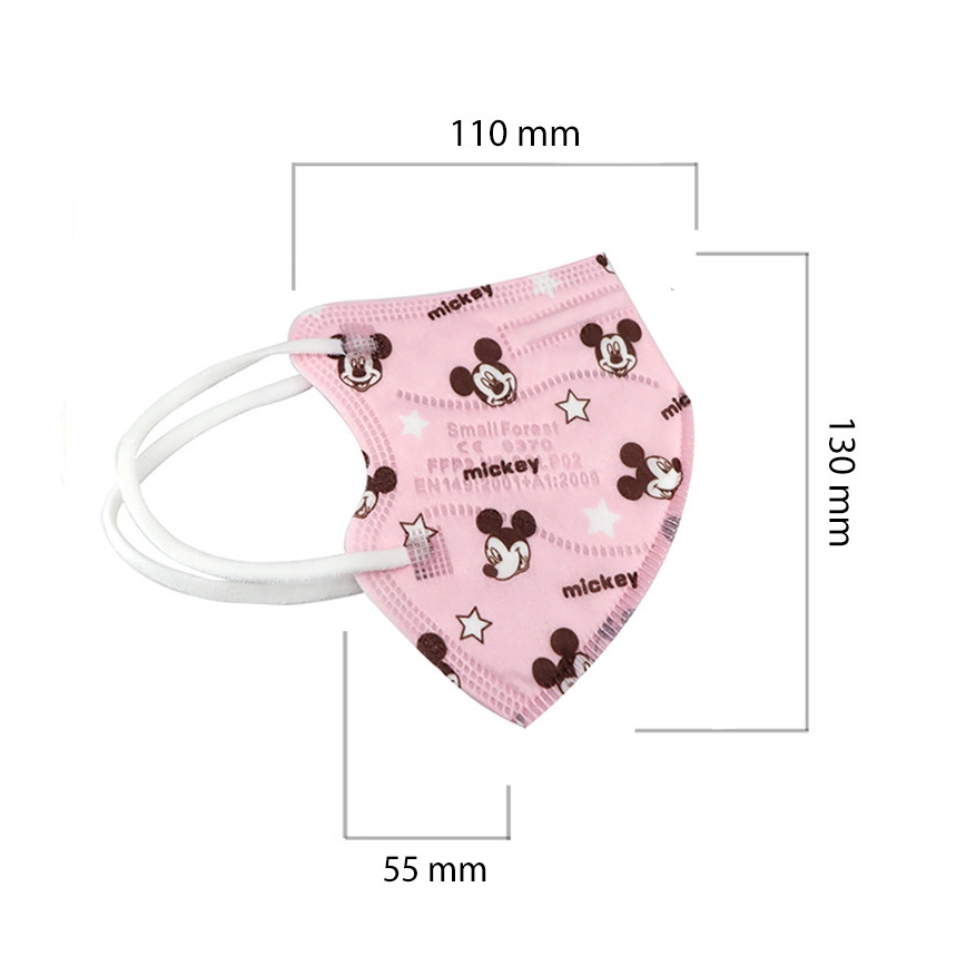 Atemschutzmaske Kindergröße FFP2 Kids NR CE 0370 Mickey pink 1St.