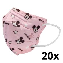 Atemschutzmaske Kindergröße FFP2 Kids NR CE 0370 Mickey pink 20St.