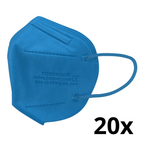 Atemschutzmaske Kindergröße FFP2 ROSIMASK MR-12 NR blau 20St.