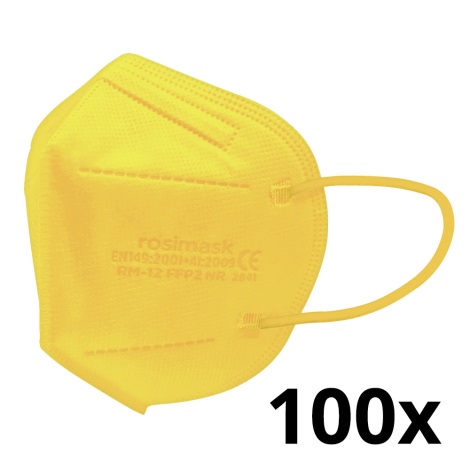 Atemschutzmaske Kindergröße FFP2 ROSIMASK MR-12 NR gelb 100St.