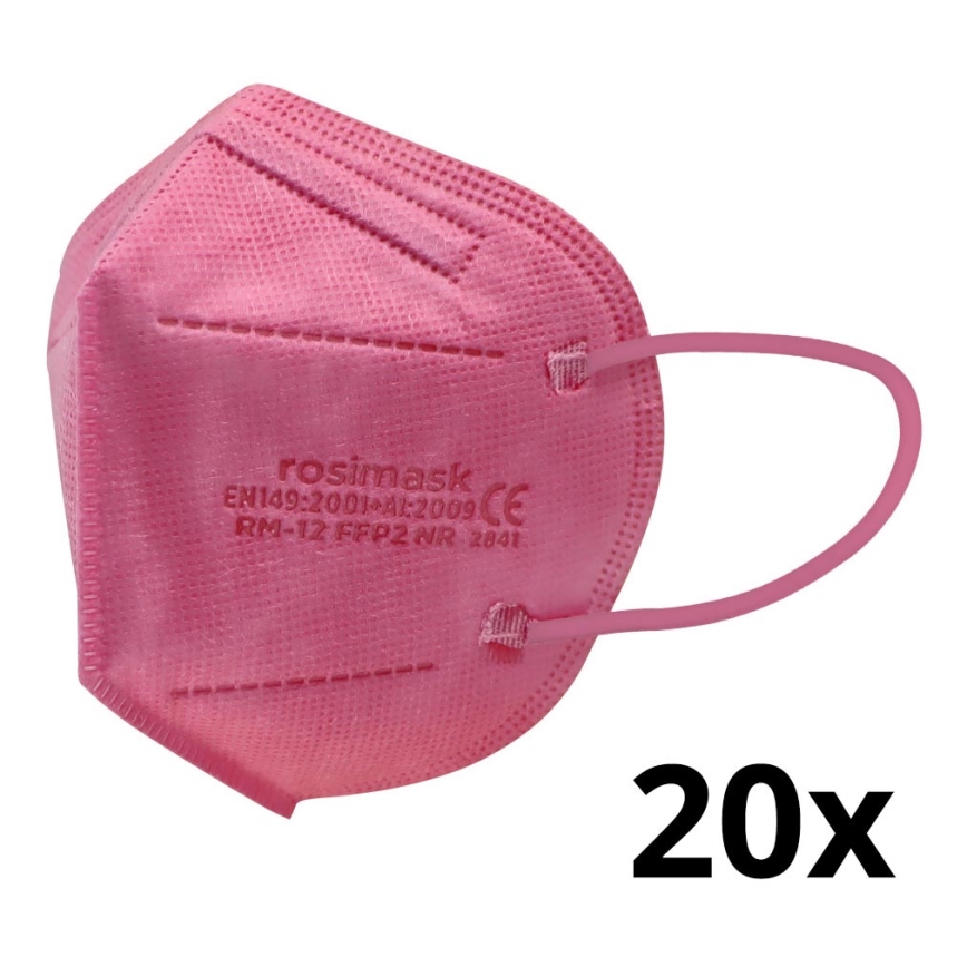 Atemschutzmaske Kindergröße FFP2 ROSIMASK MR-12 NR rosa 20St.