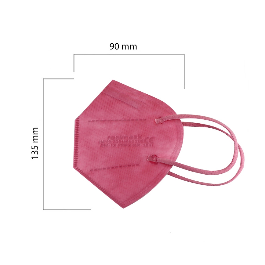 Atemschutzmaske Kindergröße FFP2 ROSIMASK MR-12 NR rosa 20St.