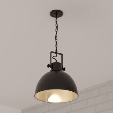 Atmosphera - Hängeleuchte an Kette BASALT 1xE27/25W/230V schwarz