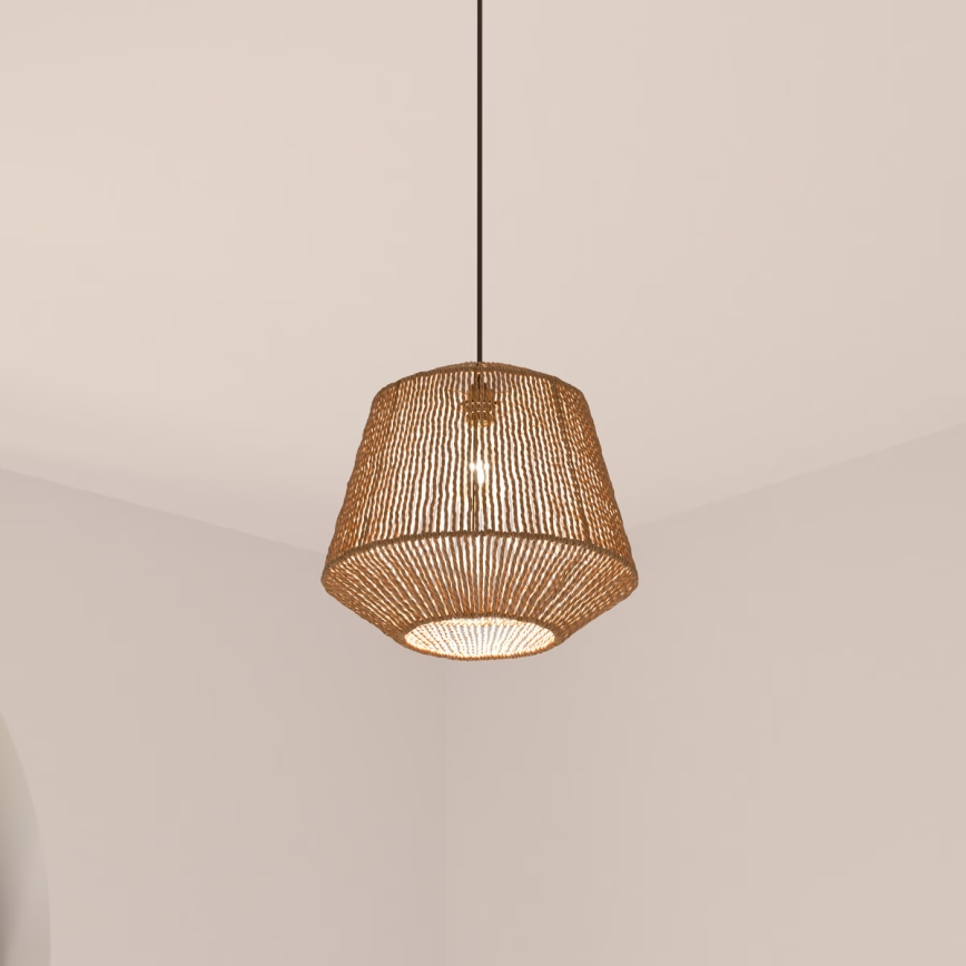 Atmosphera - Hängeleuchte JILY 1xE27/40W/230V Jute beige