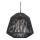 Atmosphera - Hängeleuchte JILY 1xE27/40W/230V Jute schwarz
