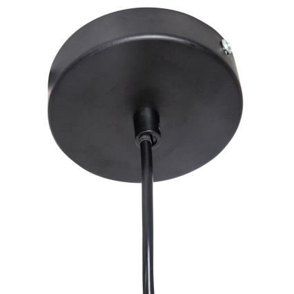 Atmosphera - Hängeleuchte JILY 1xE27/40W/230V Jute schwarz