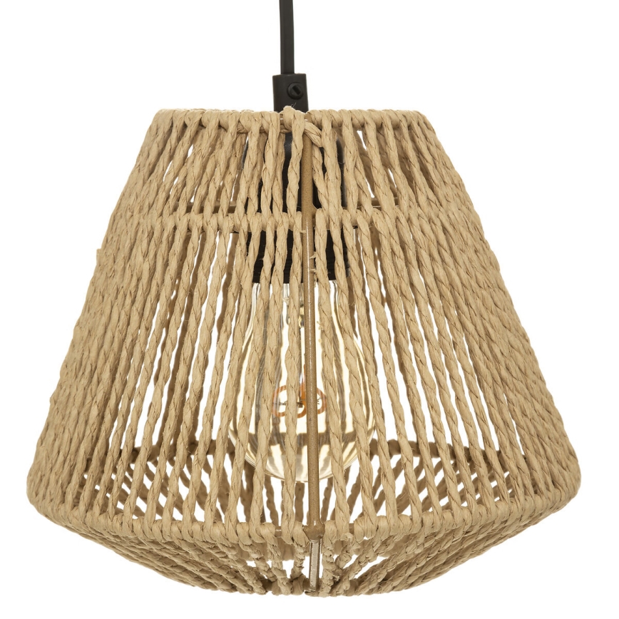Atmosphera - Hängeleuchte JILY 3xE27/40W/230V Jute