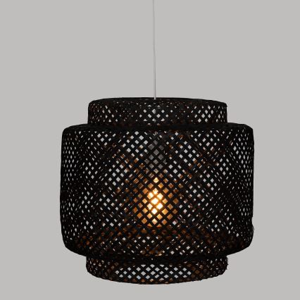 Atmosphera - Hängeleuchte LIBY 1xE27/40W/230V Bambus/schwarz