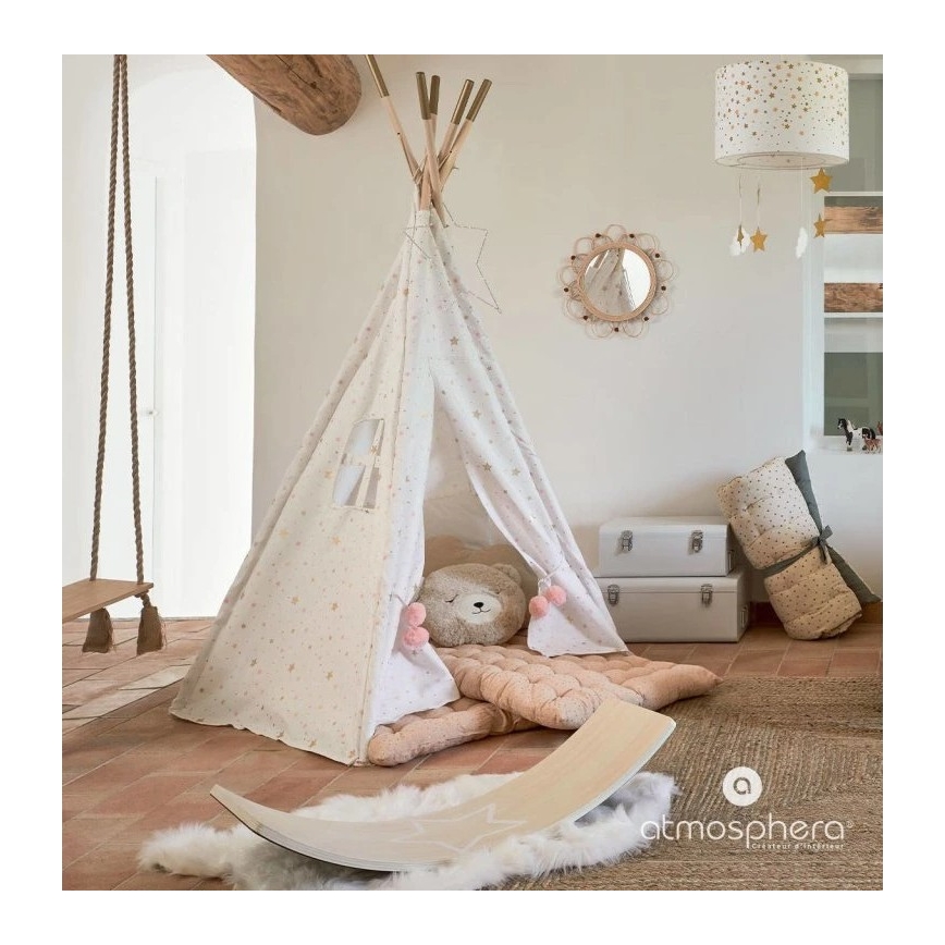 Atmosphera - Kinder-Hängeleuchte an Kabel STARS 1xE27/40W/230V