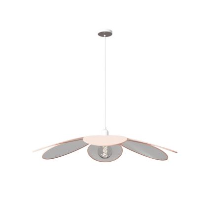 Atmosphera - Kinder-Hängeleuchte mit Kabel PETAL 1xE27/40W/230V Ø 64 cm rosa