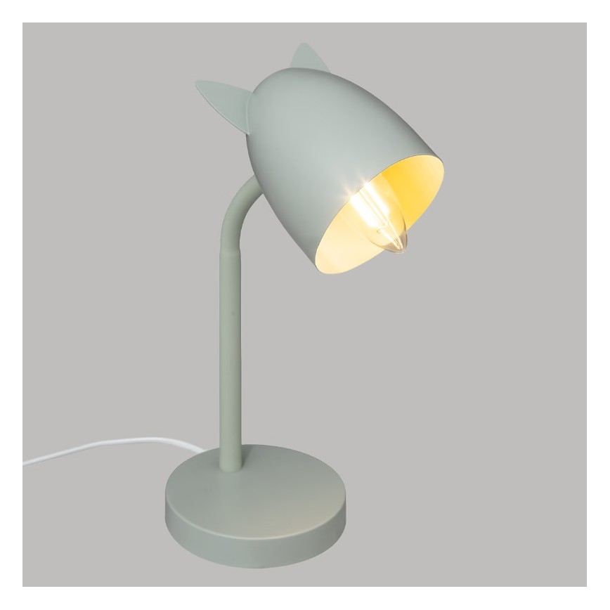 Atmosphera - Kinder-Tischlampe OREILLES 1xE14/40W/230V mintgrün