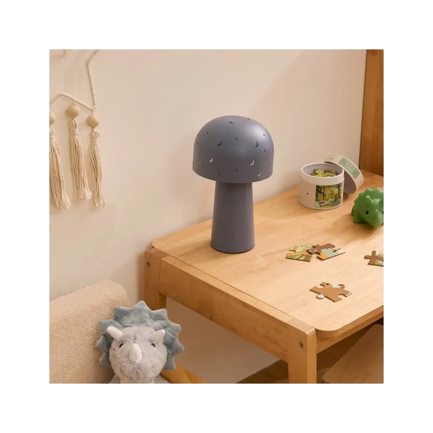 Atmosphera - Kinder-Tischlampe STARRY MUSHROOM 1xE14/25W/230V blau