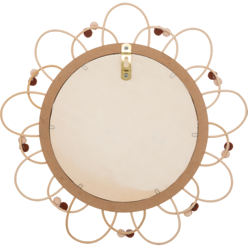 Atmosphera - Kinder-Wandspiegel CAMPAIN Ø 38 cm Rattan