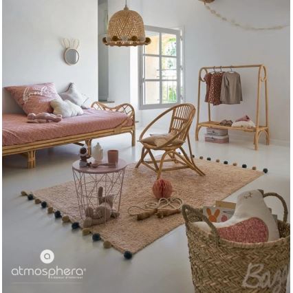 Atmosphera - Kinder-Wandspiegel RABBIT 37x24 cm Bambus