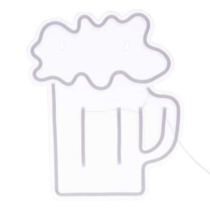 Atmosphera - LED-Neon-Wanddekoration BEER LED/5V