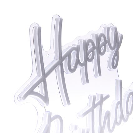 Atmosphera - LED-Neon-Wanddekoration HAPPY BIRTHDAY LED/5V