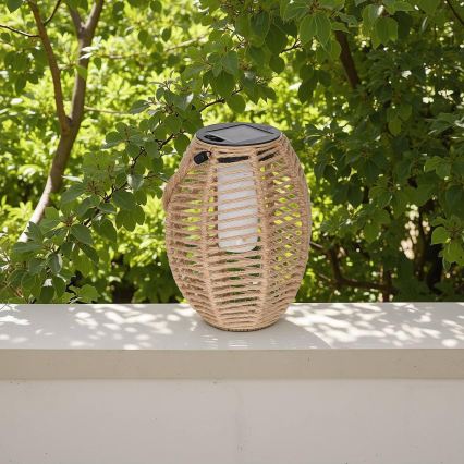 Atmosphera - LED-Solarlaterne GINA LED/1,2V 800 mAh IP44 Jute