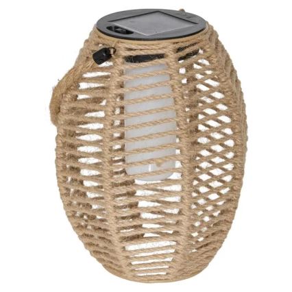 Atmosphera - LED-Solarlaterne GINA LED/1,2V 800 mAh IP44 Jute