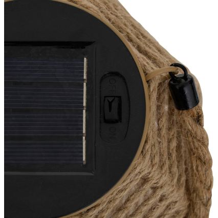 Atmosphera - LED-Solarlaterne GINA LED/1,2V 800 mAh IP44 Jute
