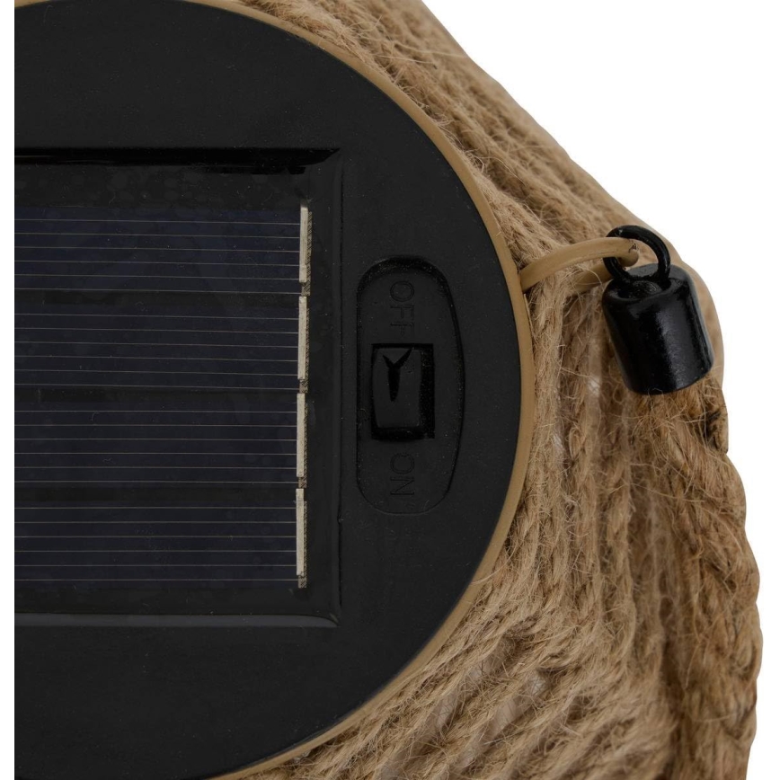 Atmosphera - LED-Solarlaterne GINA LED/1,2V 800 mAh IP44 Jute