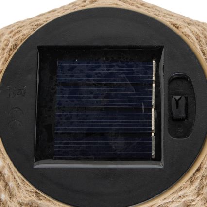Atmosphera - LED-Solarlaterne GINA LED/1,2V 800 mAh IP44 Jute