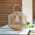 Atmosphera - LED-Solarleuchte CUBA LED/1,2V 800 mAh IP44 Rattan